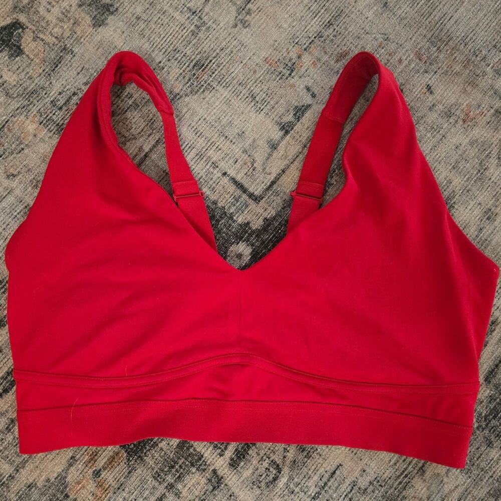 Fabletics Red XL Sports Bra without padding
